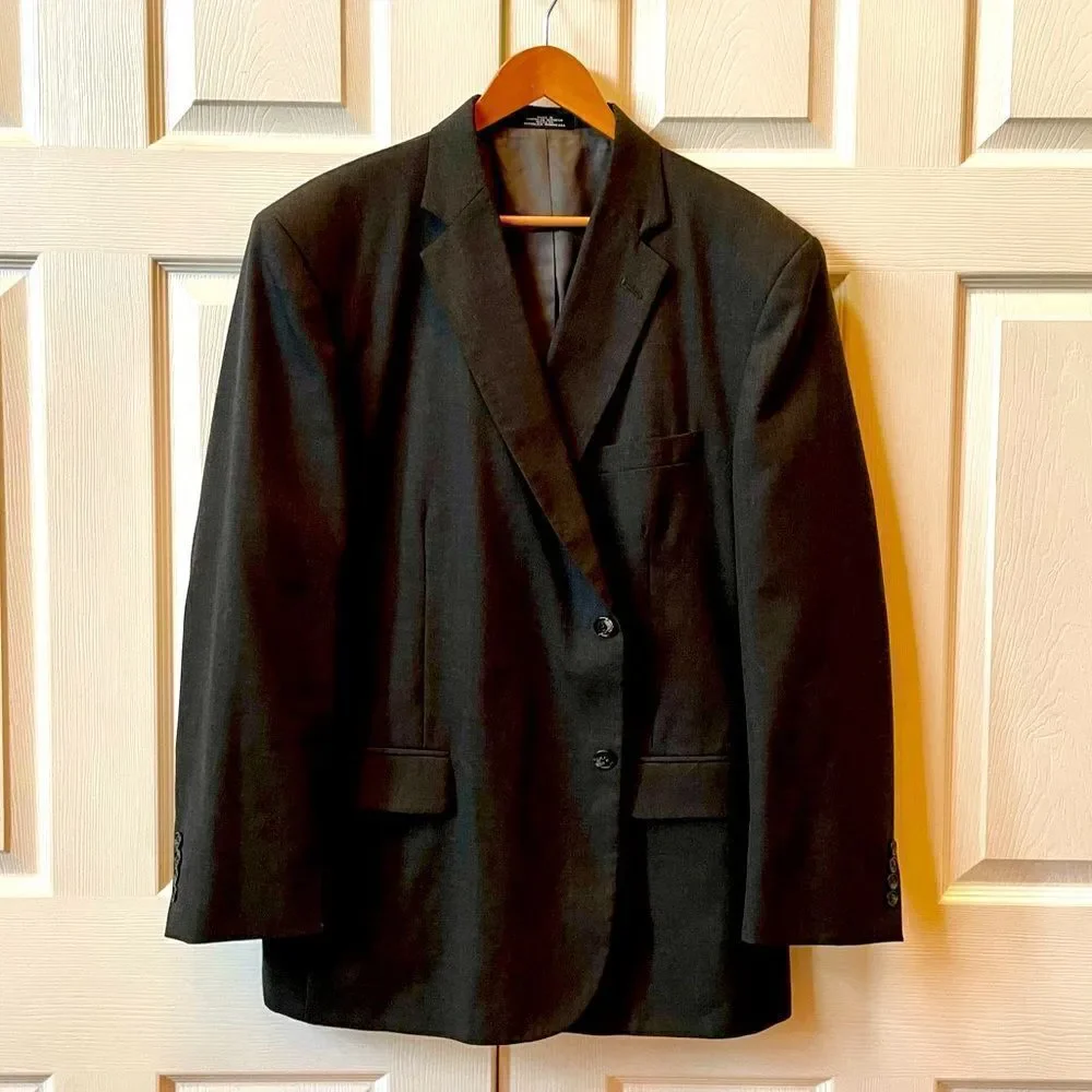 GRAY 2 BUTTON BLAZER BY BARRINGTON SIZE 46R EUC